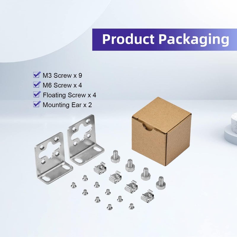 PhyinLan Rack Mount Kit 17.3'' Rack Ears for HP ProCurve/Aruba/OfficeConnect/HPE HP-4S (5064-2085) (5069-6535) - Image 4